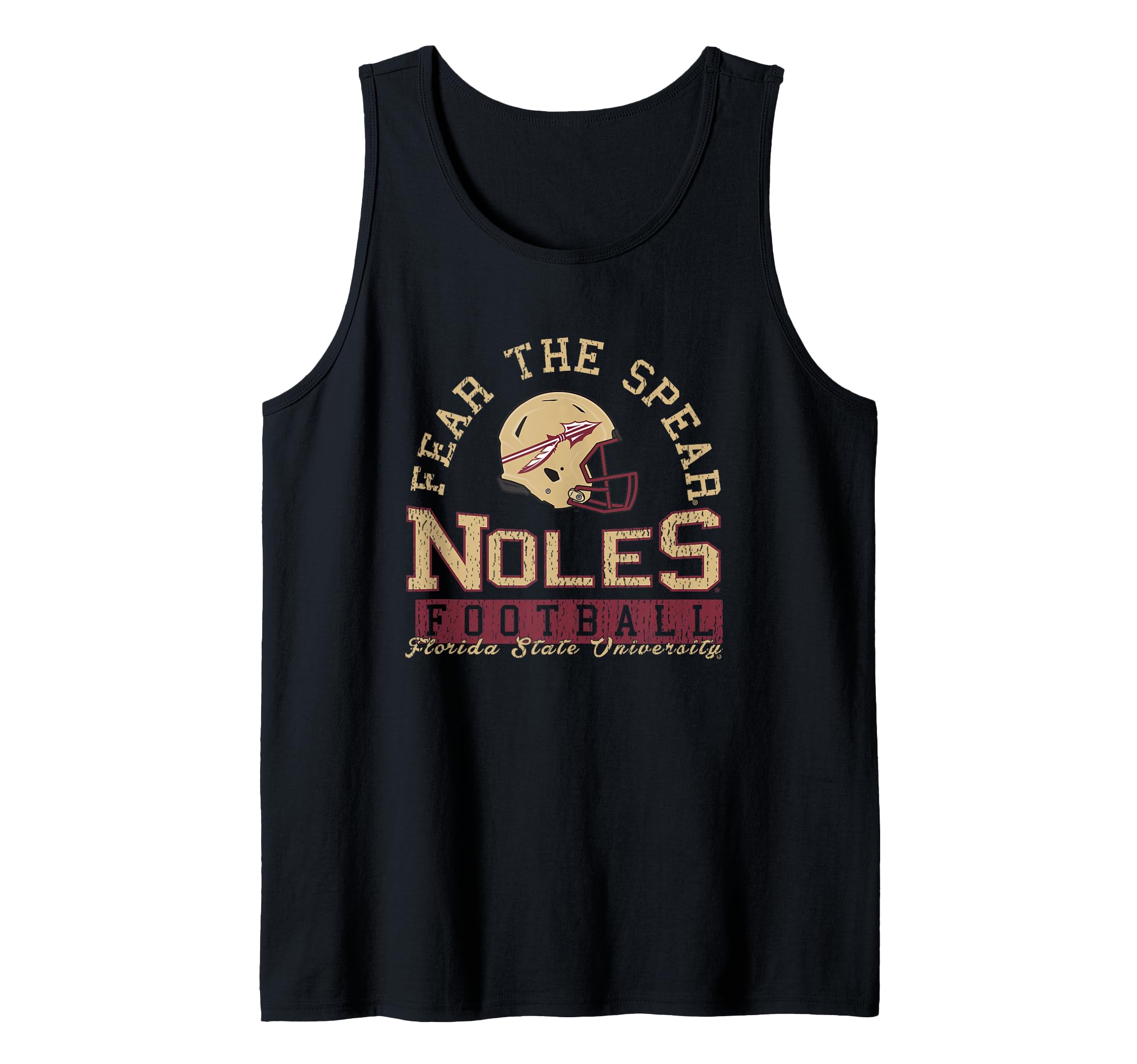 Florida State Seminoles Noles Football Vintage Black Tank Top