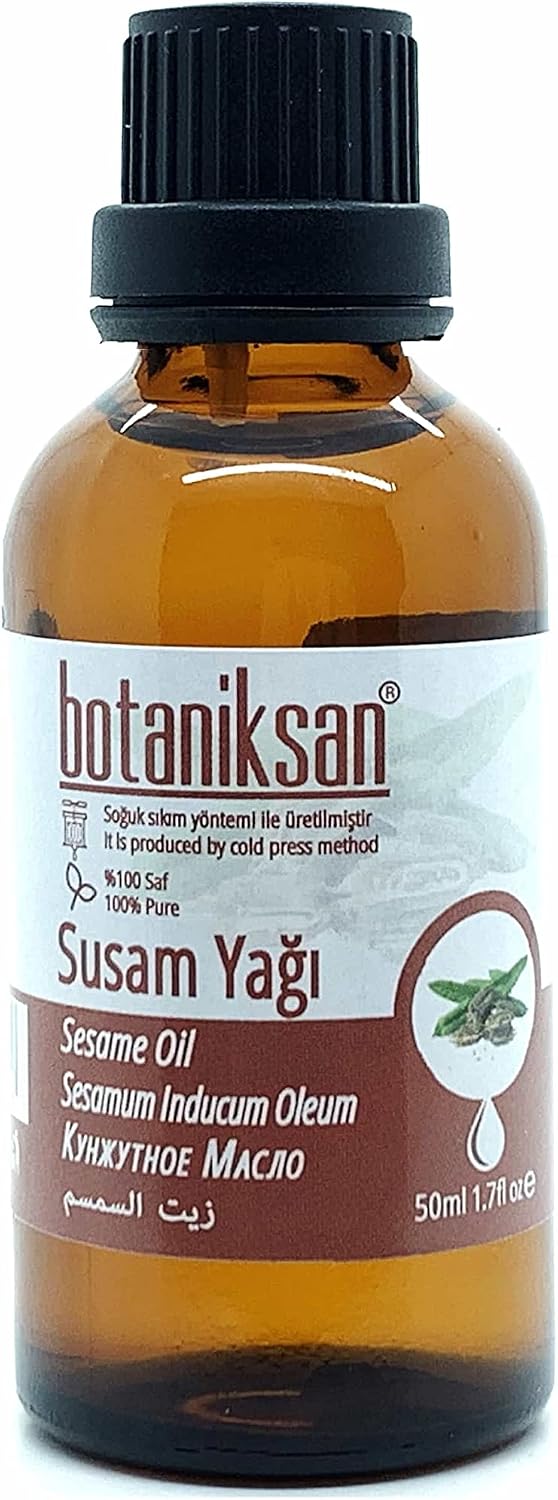 Botaniksan Susam Yağı 50ML Soğuk Sıkım, Saf, Doğal, Katkısız