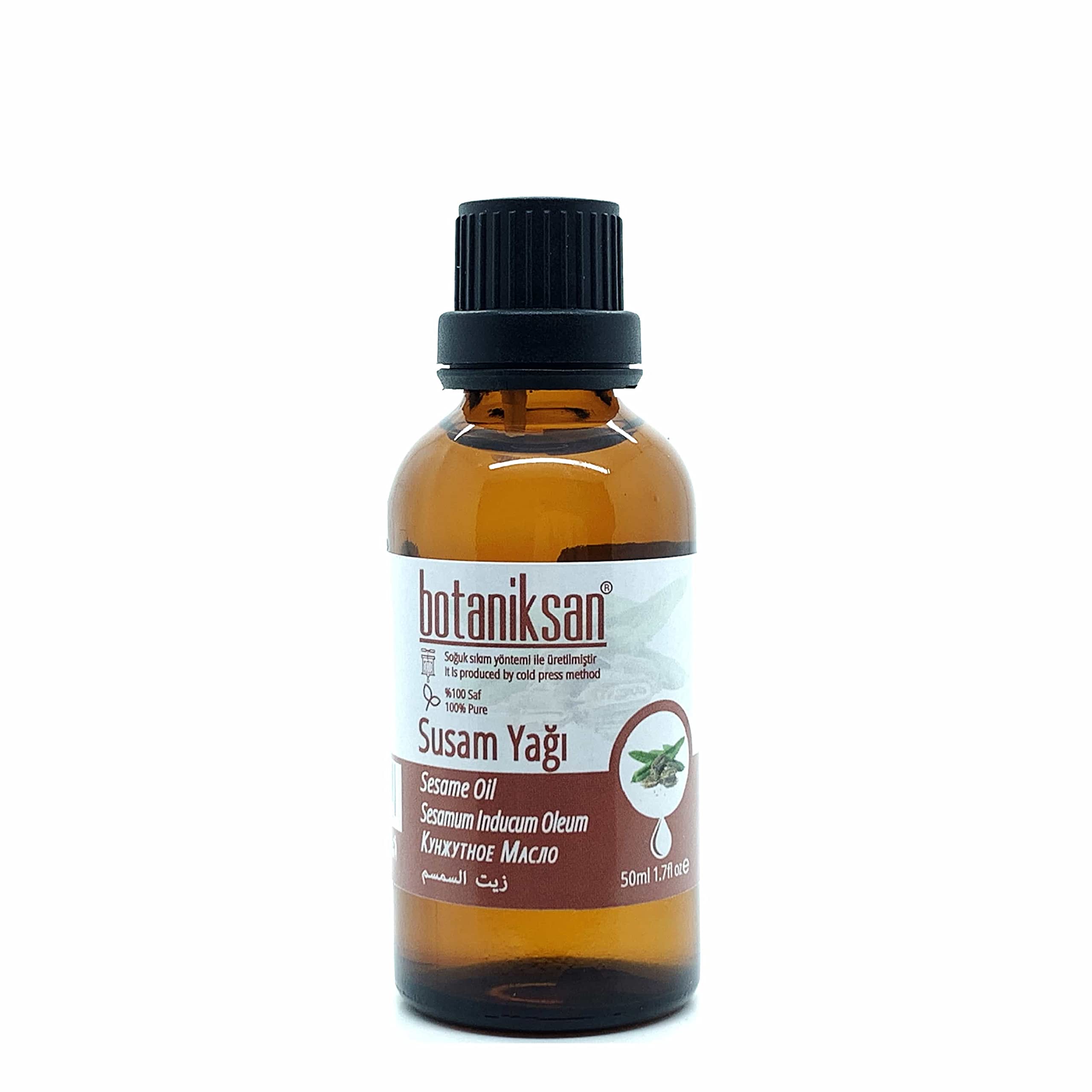 Botaniksan Susam Yağı 50ML Soğuk Sıkım, Saf, Doğal, Katkısız