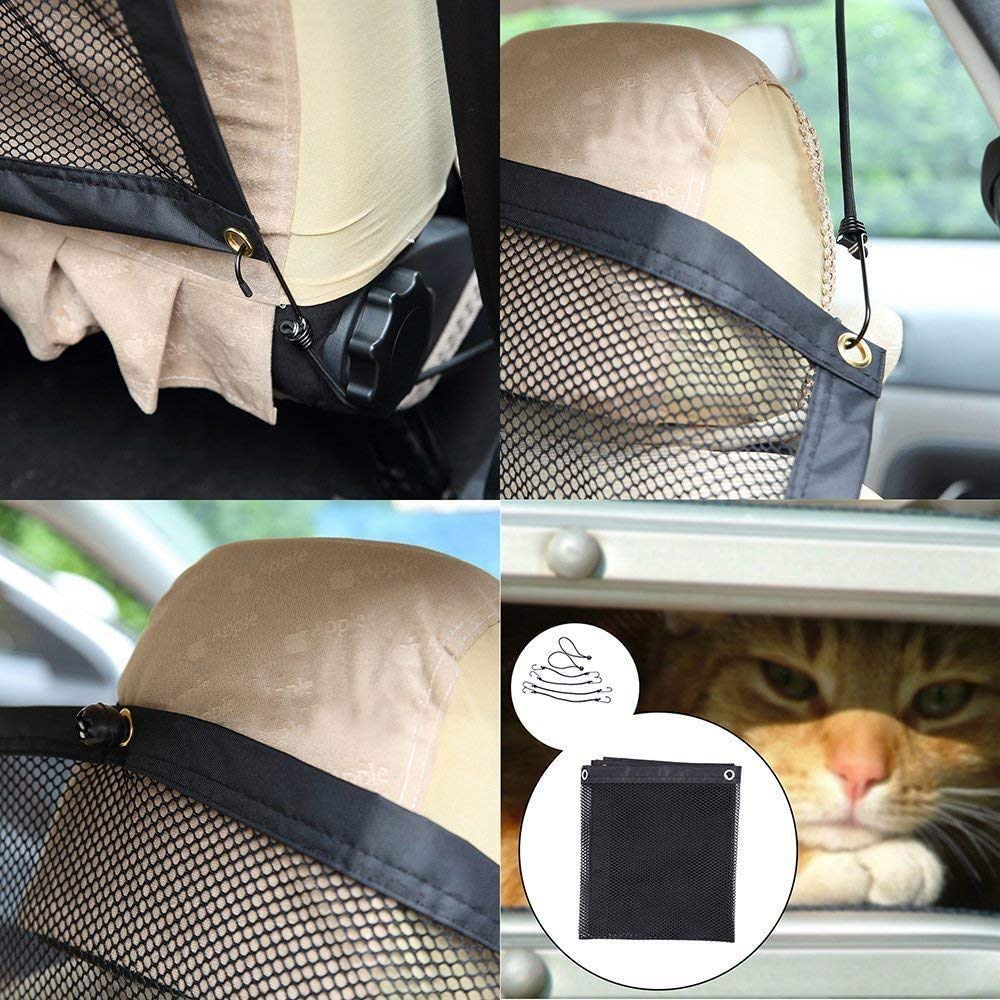 TEKSHOPPING Divisorio Auto per Cani Rete divisoria per Cane separatore barriera di Protezione Sicurezza Pet Net Barrier (115x62cm)
