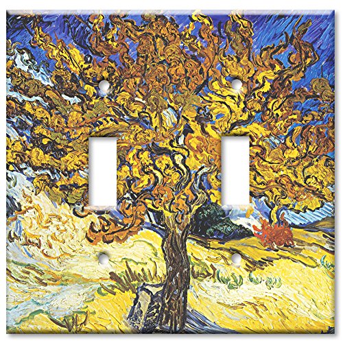 Art Plates - Van Gogh: Mulberry Tree Switch Plate - Double Toggle