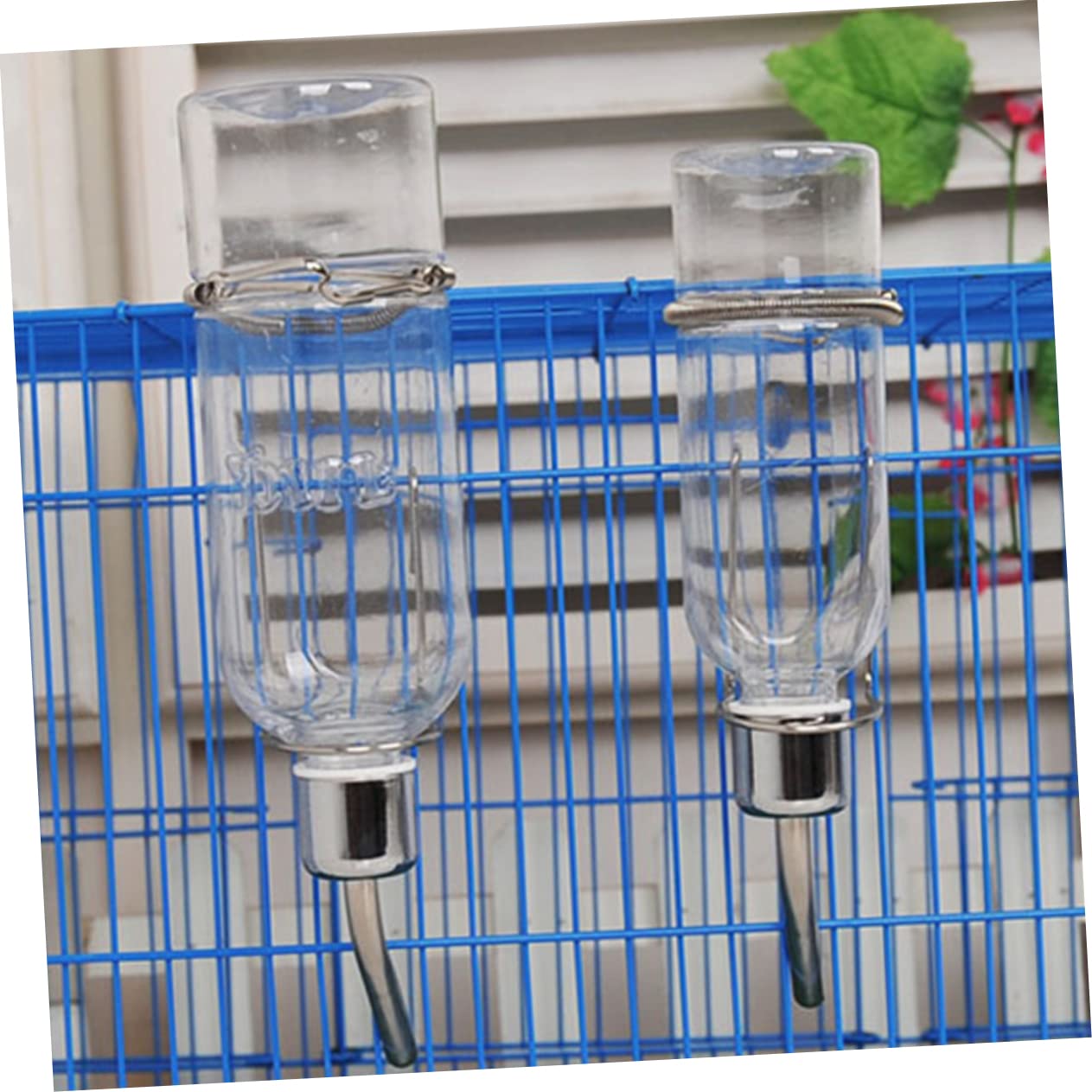 DOITOOL 6pièces Distributeur Eau pour Animaux Acier Inoxydable De Abreuvoir Automatique pour Rongeurs Hamsters Perroquets Et Petits Animaux Installation Facile Et Étanche