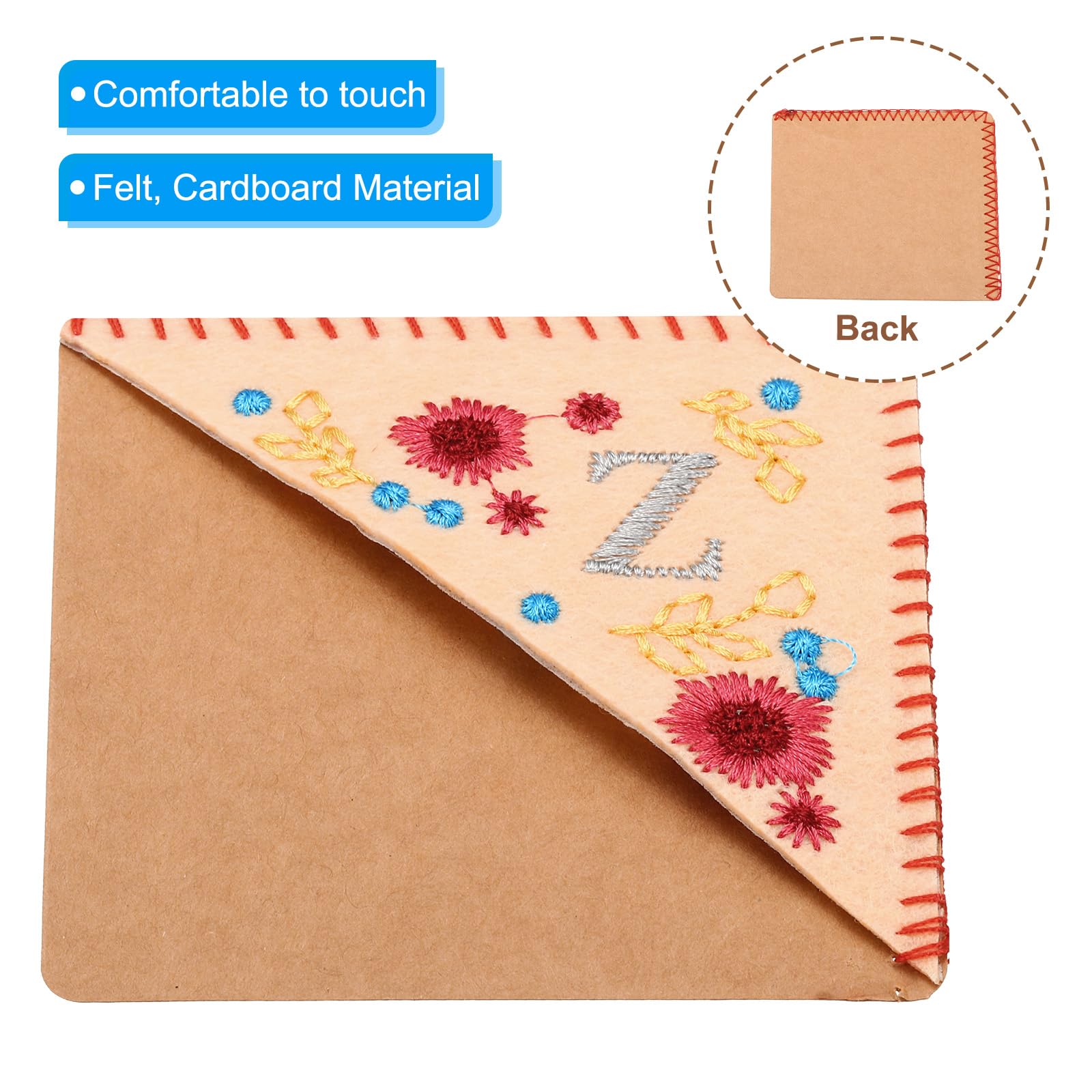 PATIKIL Personalized Embroidered Corner Bookmark - Image 3