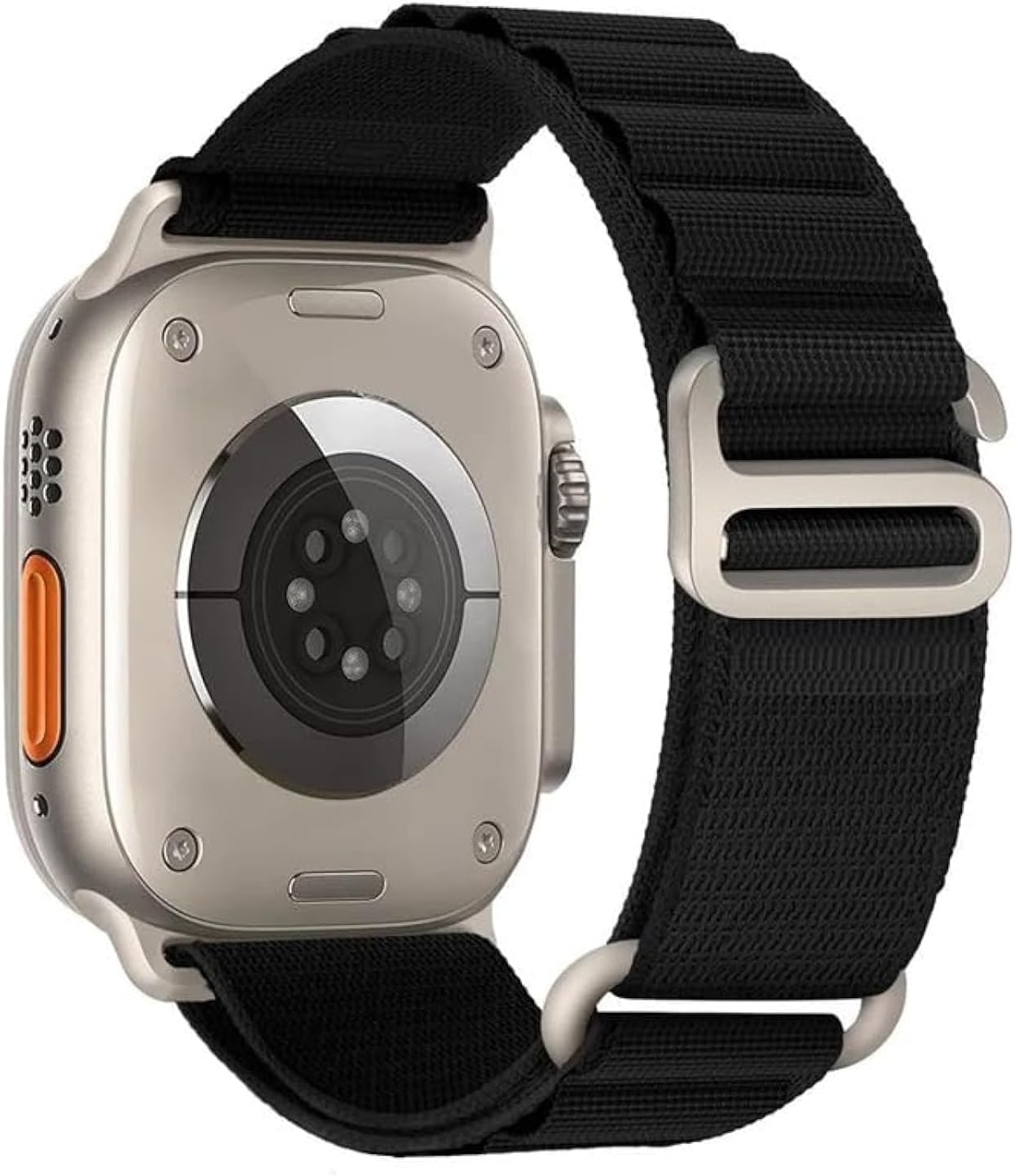 Dado Soft Nylon Strap Compatible with Apple watch series Series 10 | Ultra 2 | 9 | 8 Ultra | 8 | 7 | 6 | SE, Double Hook Nylon Strap