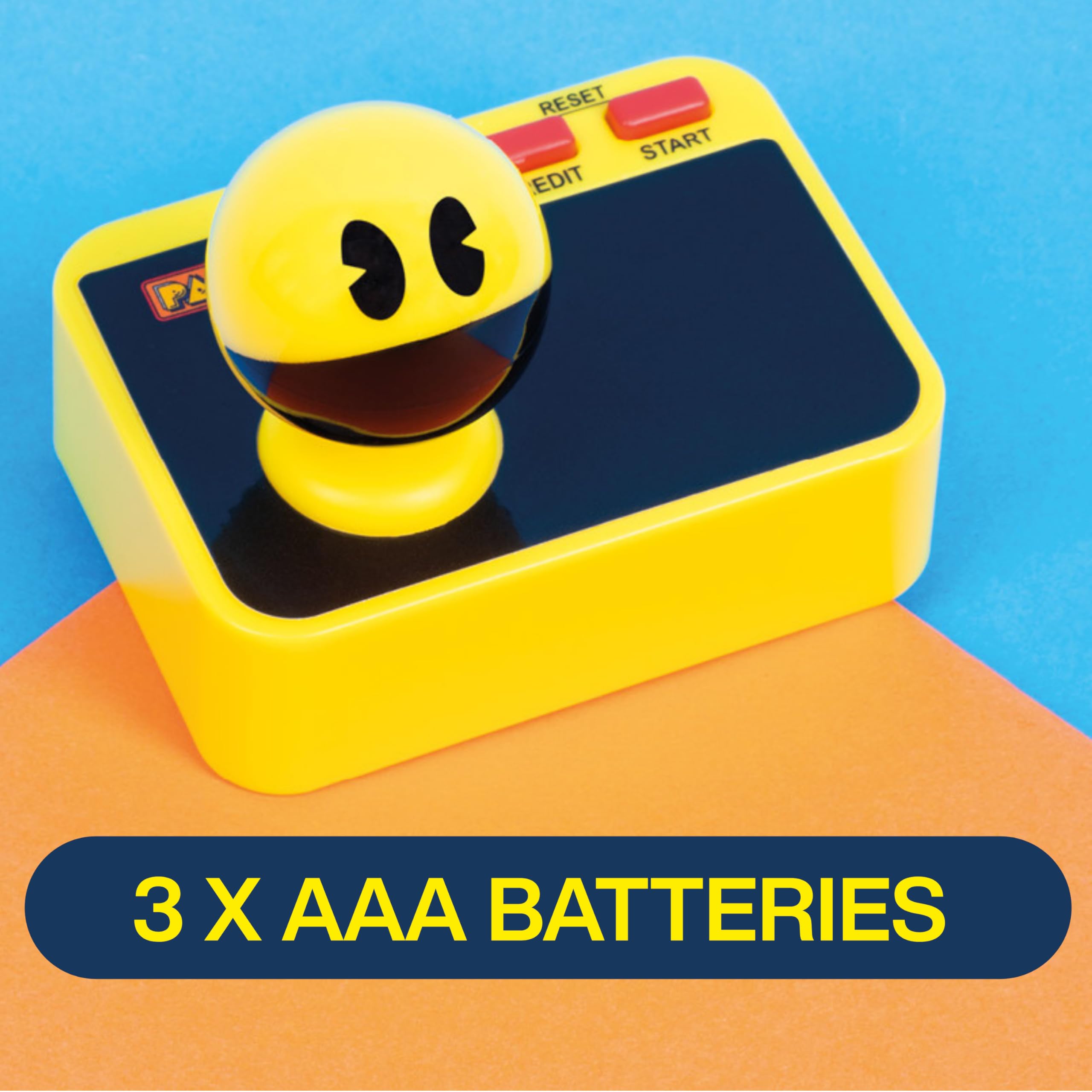 Fizz Creations PAC-Man Plug & Play Jeu d'arcade rétro Manette sans Fil Câble HDMI Inclus Gameplay Classique Pac Man