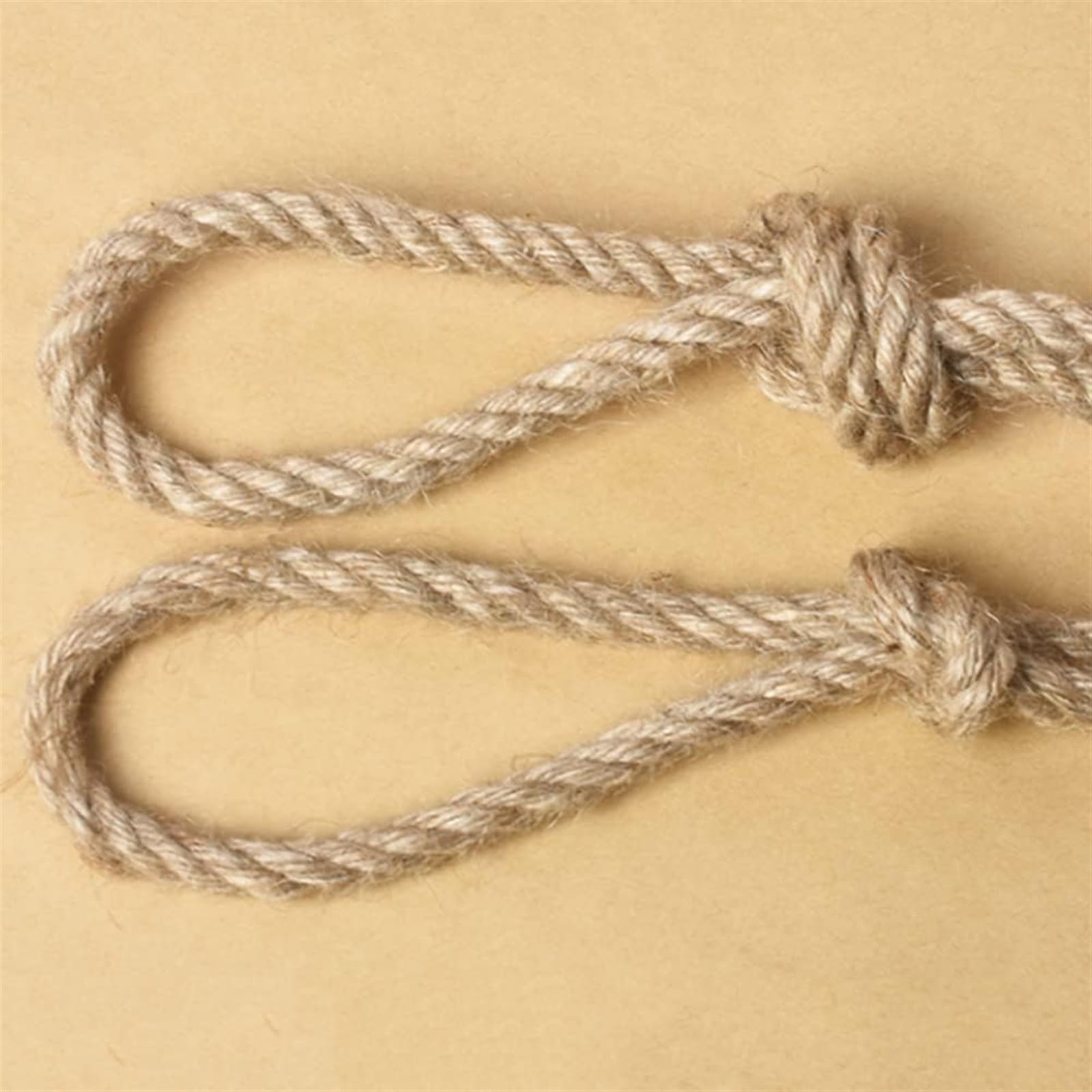 Natürliches Juteseil, Juteschnur for Gartenzäune, Jutehanfseil, natürliche Juteschnur mit Spule for Bündeln von Bastelseilen im Garten(10MM)