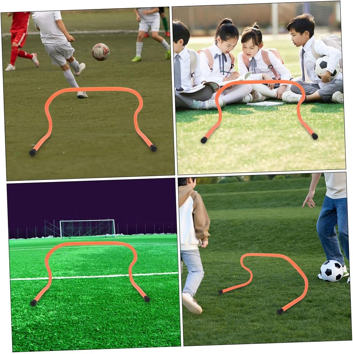 MAGICLULU 3pcs Plastic Training Hurdles 15cm Soccer Agility Accessories Football Speed Hurdles Track Equipment for Soccer Football Practice