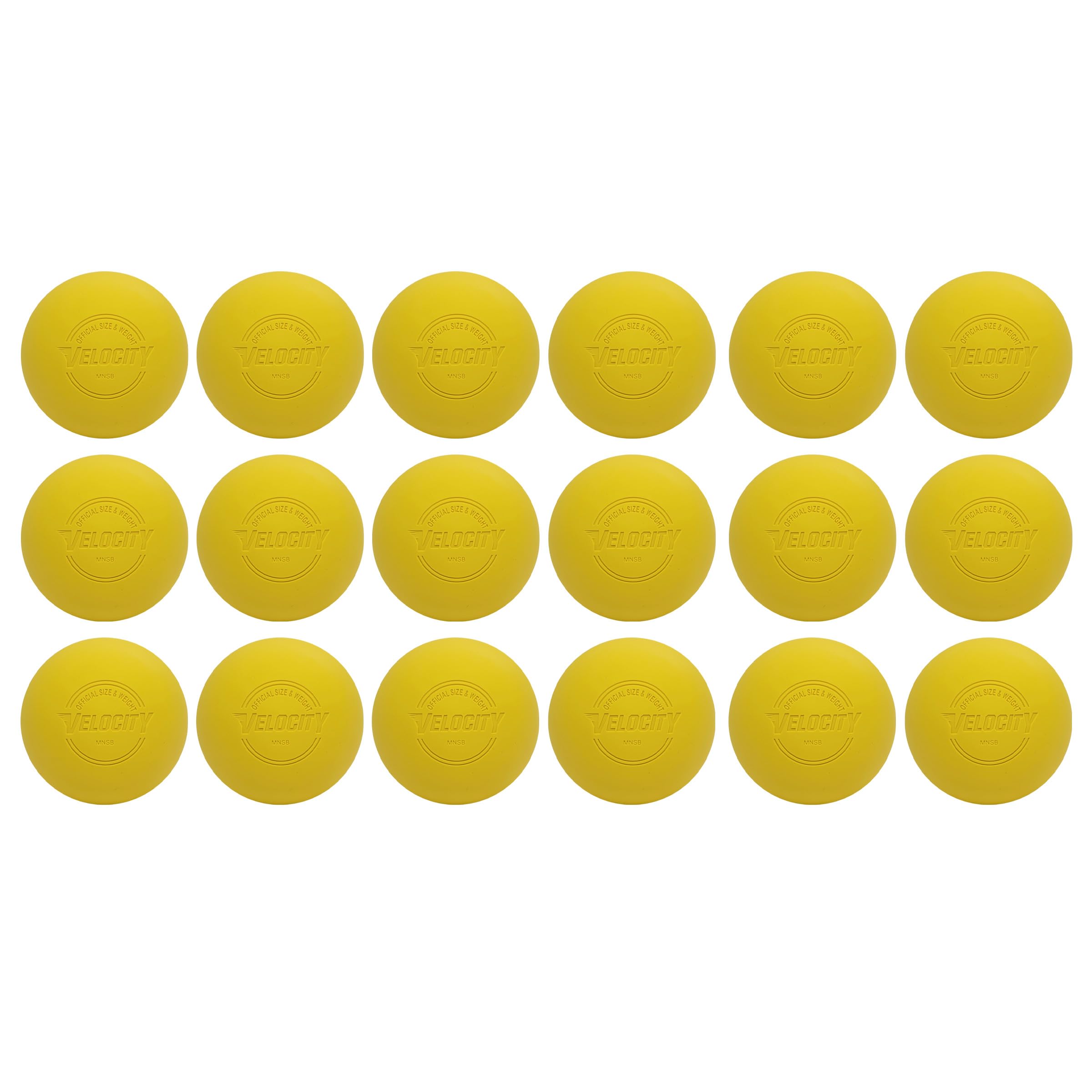 Velocity Lacrosse Balls - 1, 2, 3, 6, 12, 18, 24, 36, 60 and 120 Packs - for Practice, Official NFHS and College Approved Size