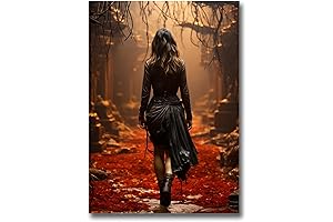 Vintage Red Hood Pop Art Prints, Dark Cottagecore Wall Decor