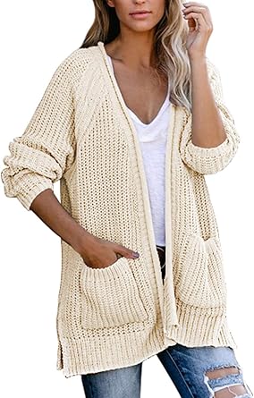 Womens open front cardigan with pockets Clearance