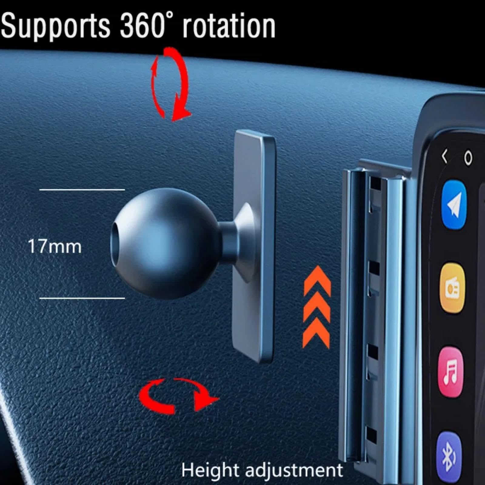 Porta Cellulare Auto per Nissan Murano 2015-2023, Supporto Fisso Speciale per Telefono da Auto