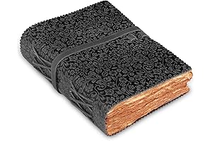 LEATHER VILLAGE Leather Bound Floral Embossed Journal