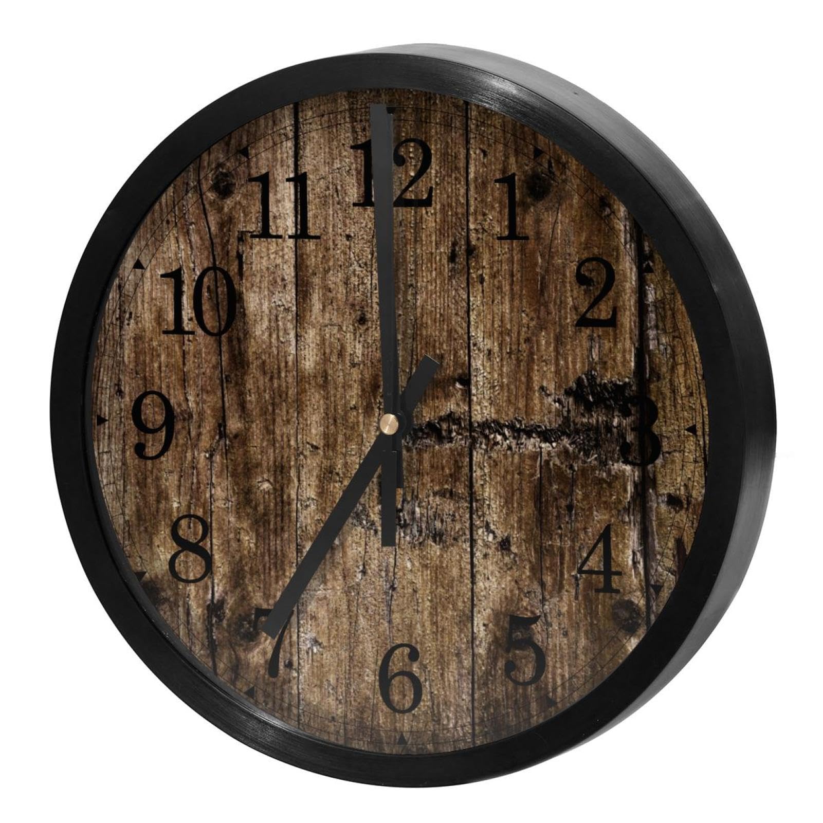Horloge murale silencieuse à quartz sans tic-tac fonctionnant à piles style rétro
