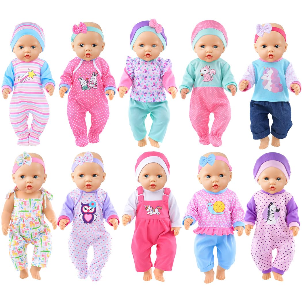 Amazon.com: iBayda 10 Sets Baby Doll Clothes and Accessories