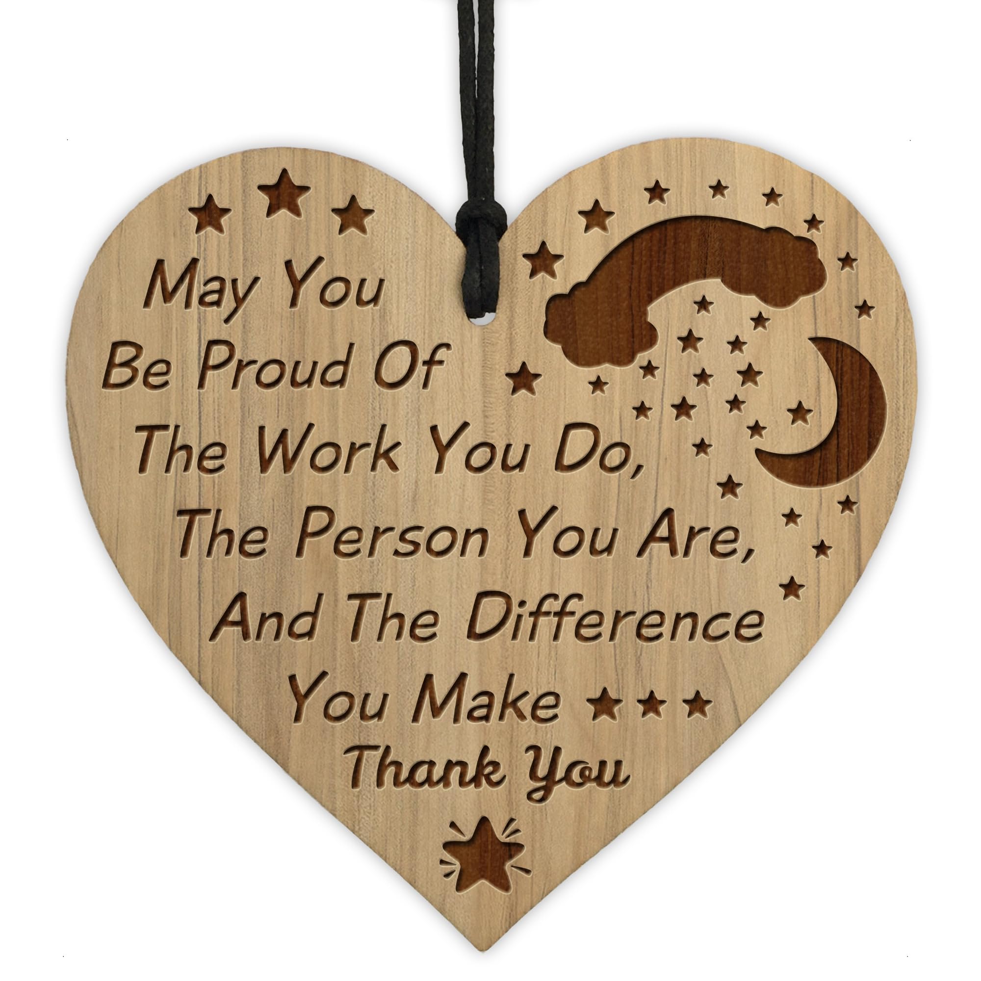 Red Ocean Thank You Gift For Him Her Teacher Nursery Teacher Engraved Heart Leaving School Nursery Gift Keepsake