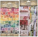 Ranger Ink Bundle Idea-Ology - Tim Holtz - Sticker Book Postmarked th94387 and Collage Strips Large th94367 - - May 2024 Release, many