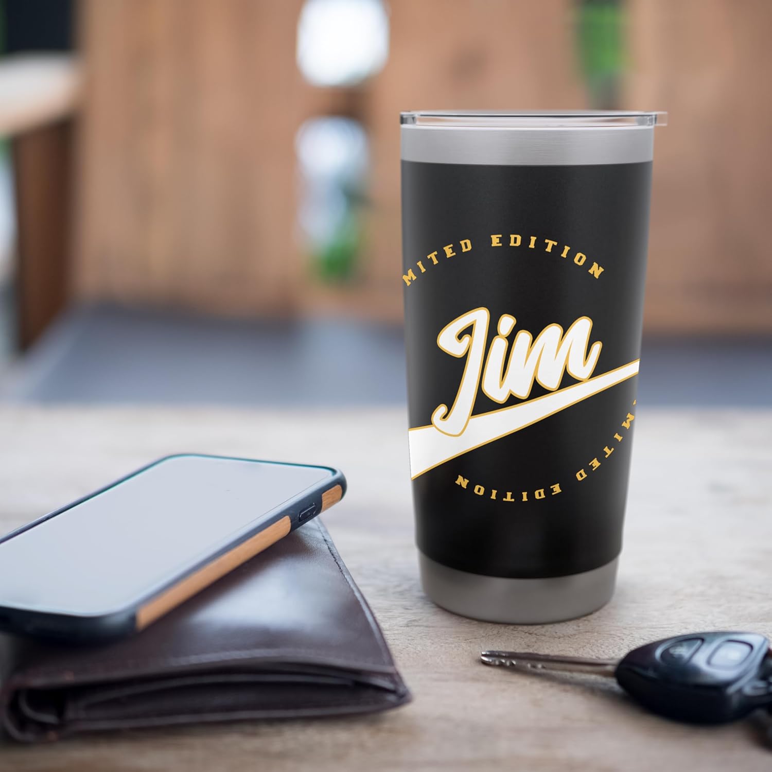 Funny Personalized First Name Design for Jim Stainless Steel Insulated Tumbler - Image 7