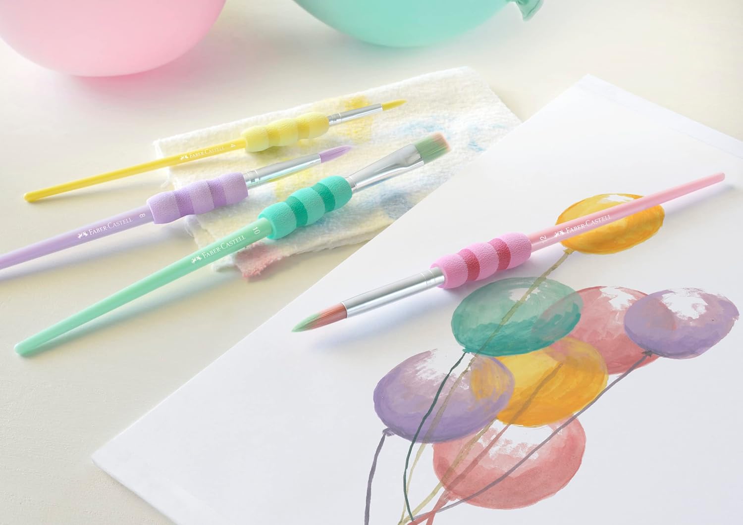 4 pinceles Faber-Castell Soft Touch Pastel por 2,31€ ¡¡42% de descuento!!