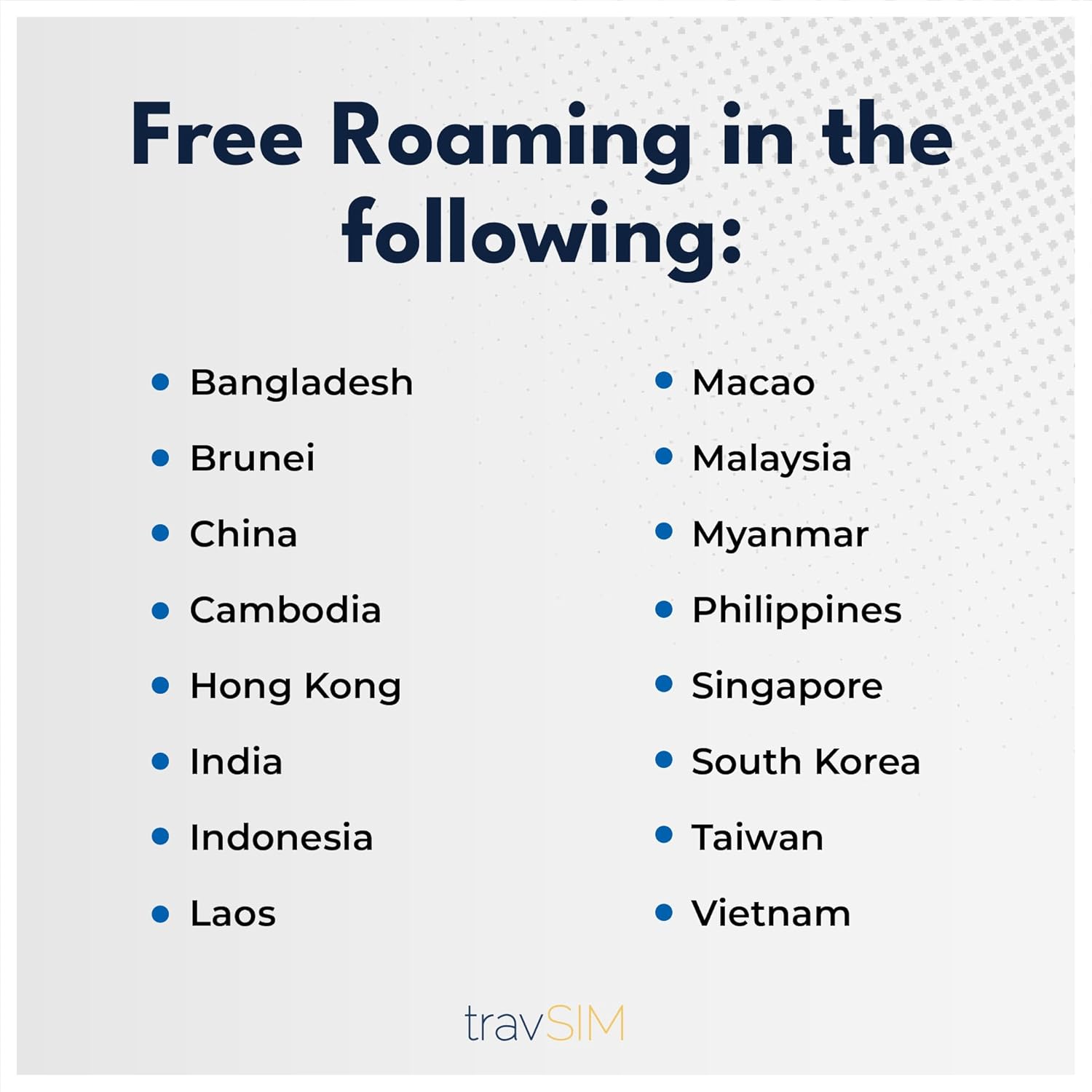 travSIM Thailand SIM Card | Unlimited Data (4G/5G speeds) | Valid for 30 Days | Data only | Use apps Like Whatsapp, Facebook, Instagram and Skype | Use in Thailand and More Than 15 Countries in Asia