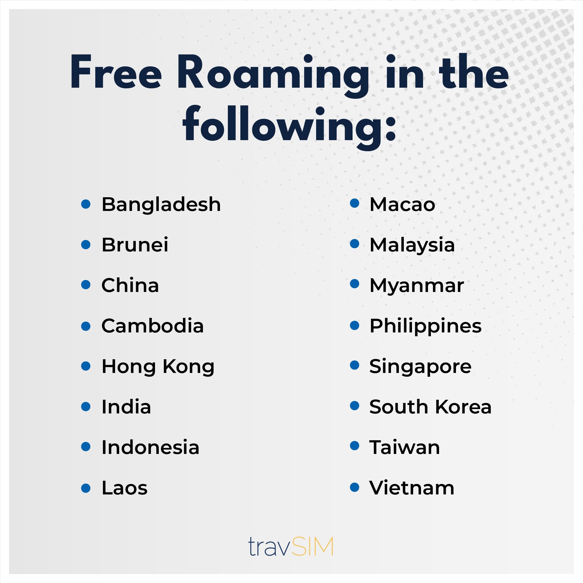 Carte SIM Thaïlande TravSIM 25GB Données 4G/5G - Valable 30 Jours - IOS & Android