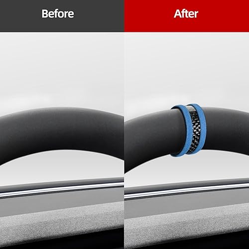 Miniatura 2 de BETTERHUMZ Tira de marcador central para volante de automóvil, para Tesla Model 3 Highland 2024 Modelo Y X S, accesorios de ajuste de automóvil