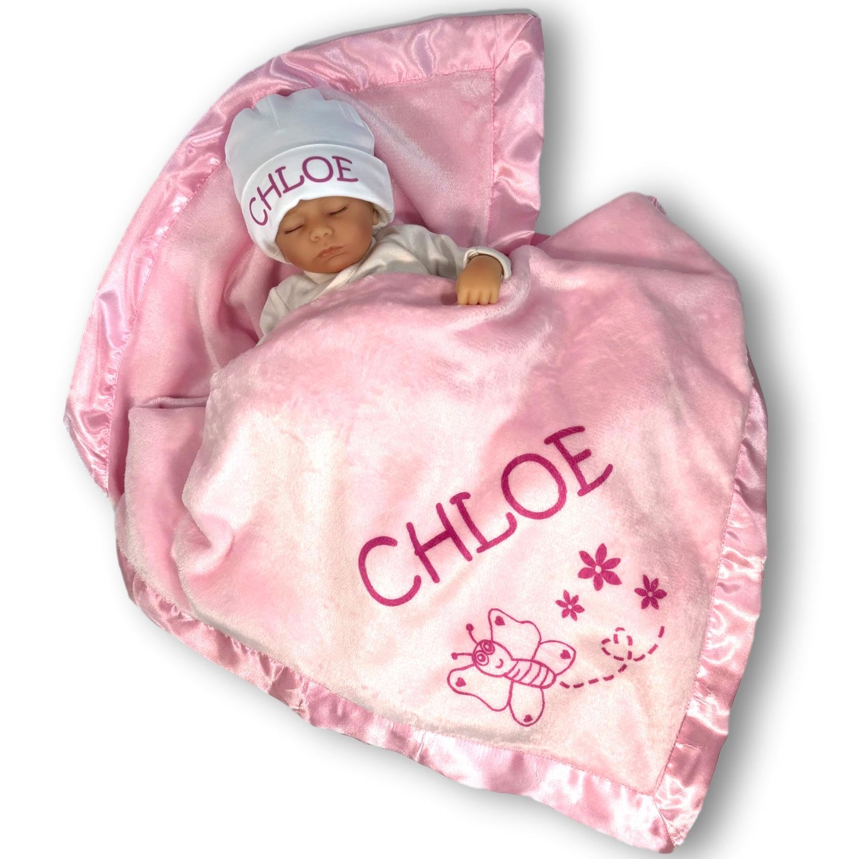 Custom Catch Baby Bottle Bag Personalized with Flower, Ladybug, Bee or Butterfly