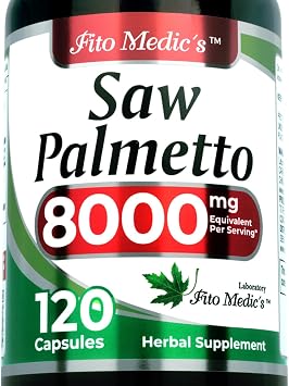 FITO MEDIC'S Labs Saw Palmetto Capsules 120 Count Herbal Supplement for Mens Wellness & Daily Support Easy-to-Absorb Formula