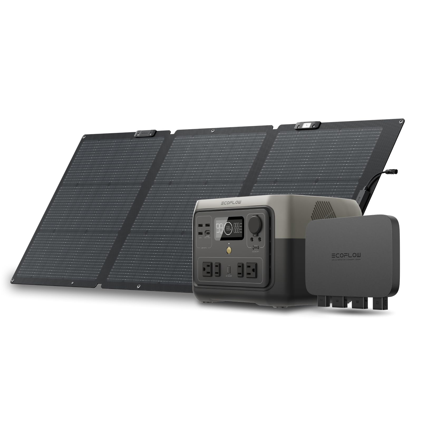 ★ECOFLOW 220W NextGen ポータブルソーラーパネル ソーラーパネル | 220W両面受光型ソーラーパネル ┃EcoFlow