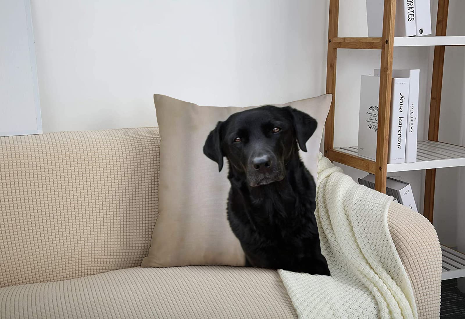 Housses De Coussin Golden Retriever - Lot De 2, Polyester Doux - Taies Décoratives Lavables 45x45 Cm Pour Canapé, Lit - 9