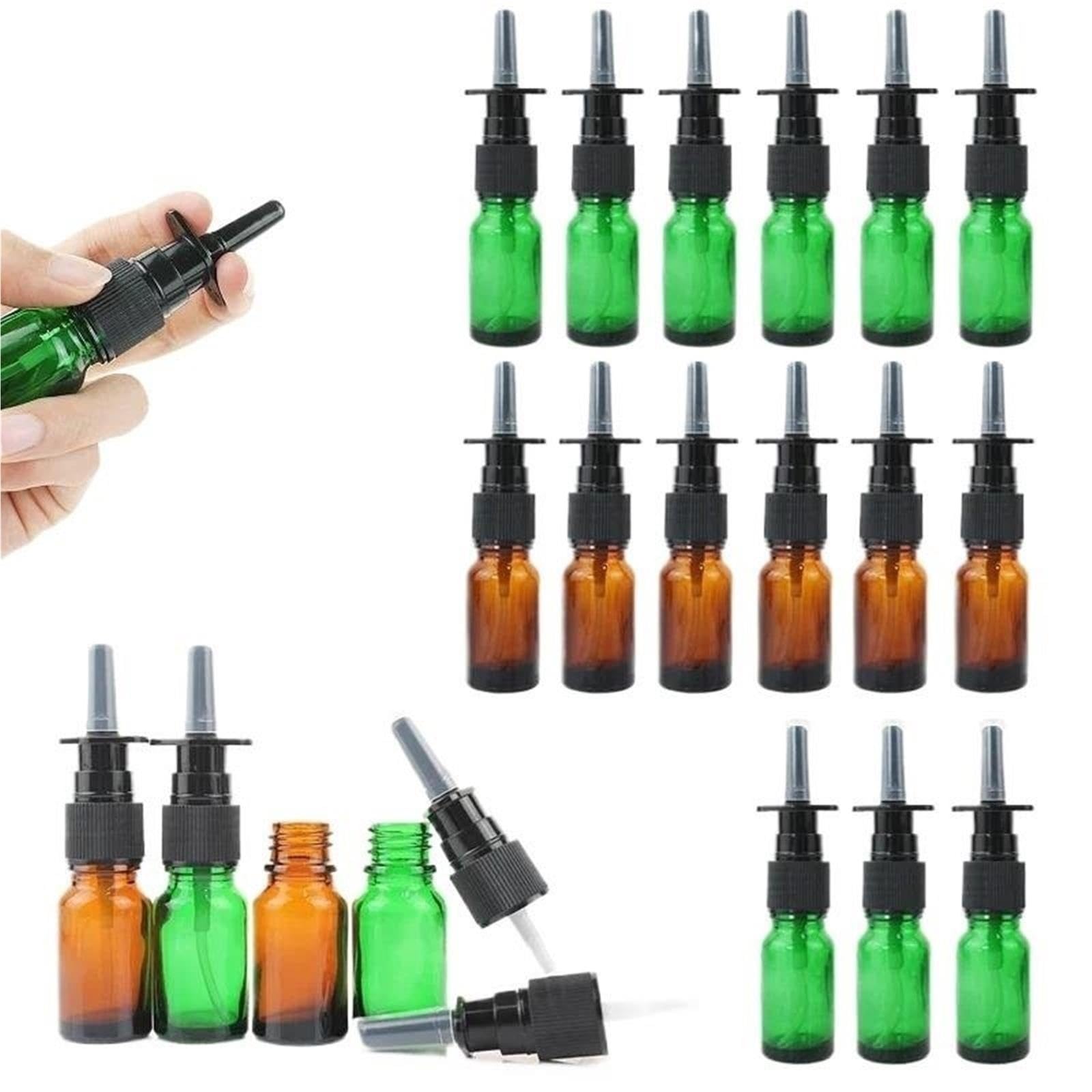 Bottiglia Spray Nasale Bottiglia spray nasale in vetro ambrato