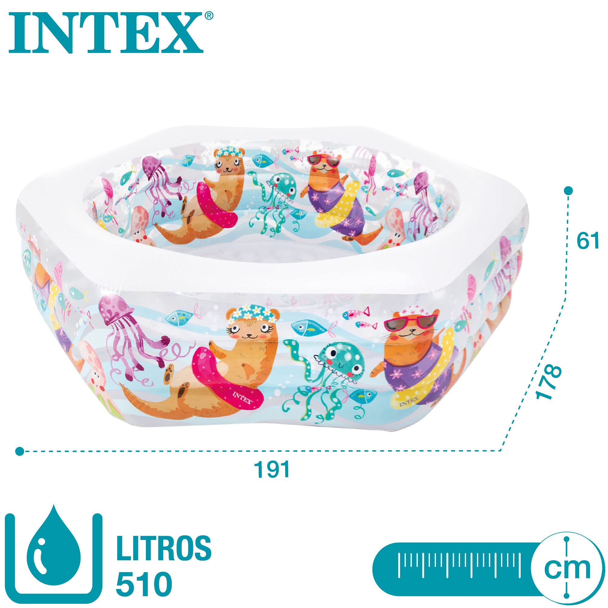 Nevera hinchable mega chill INTEX, gama river run - diámetro 89 cm