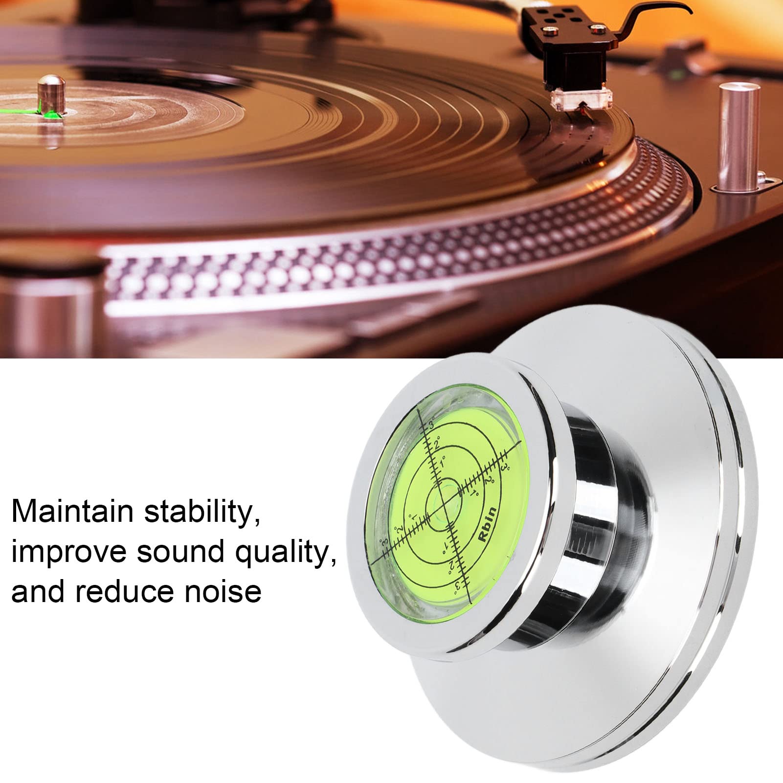 DollaTek Alloy LP Disc Stabilizer Turntable Balanced Bubble