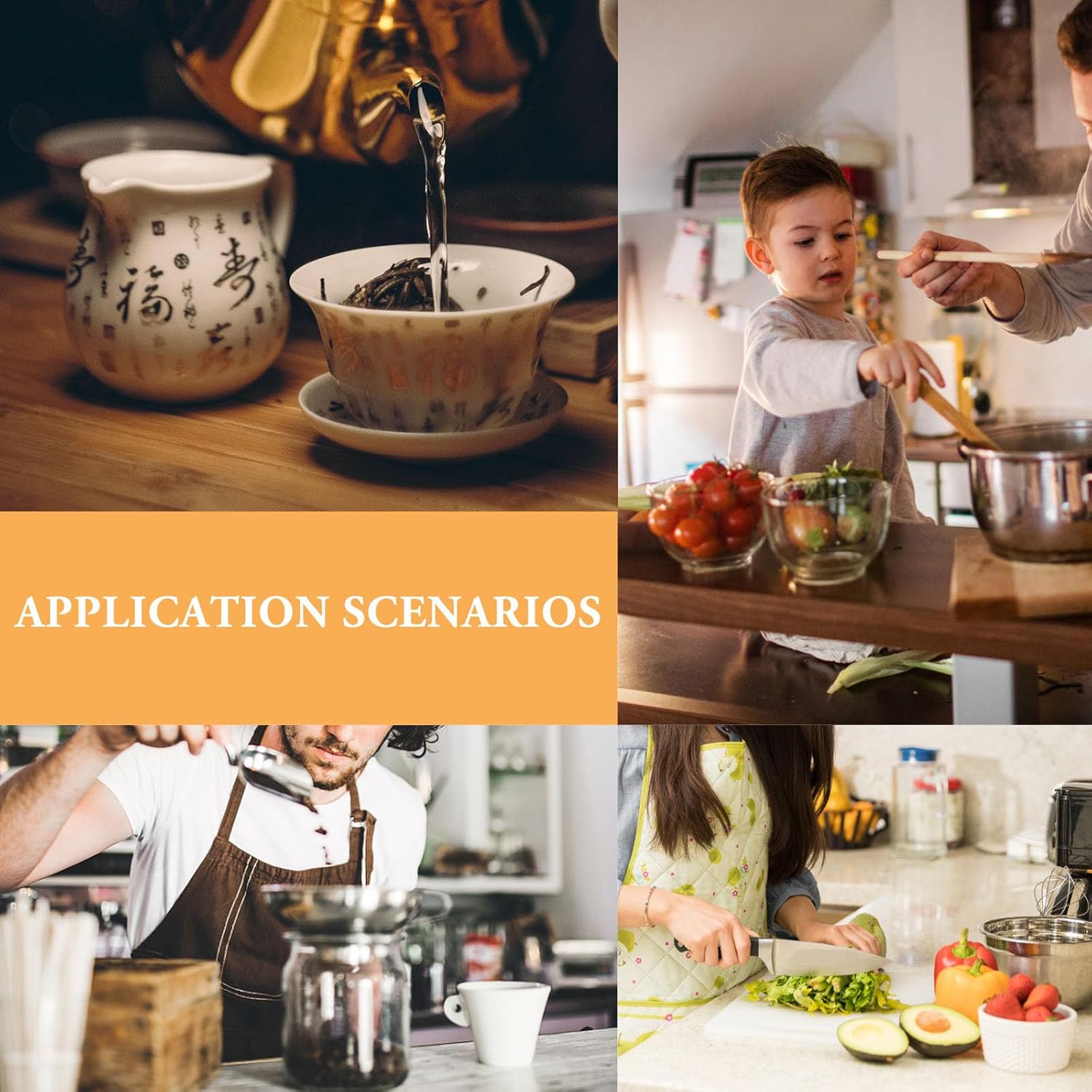 Airtight Glass Spice Jar with Food-grade Stainless Steel Lid Multifunctional Kitchen Storage Container for Salt Pepper Coffee and Dry Goods Organization