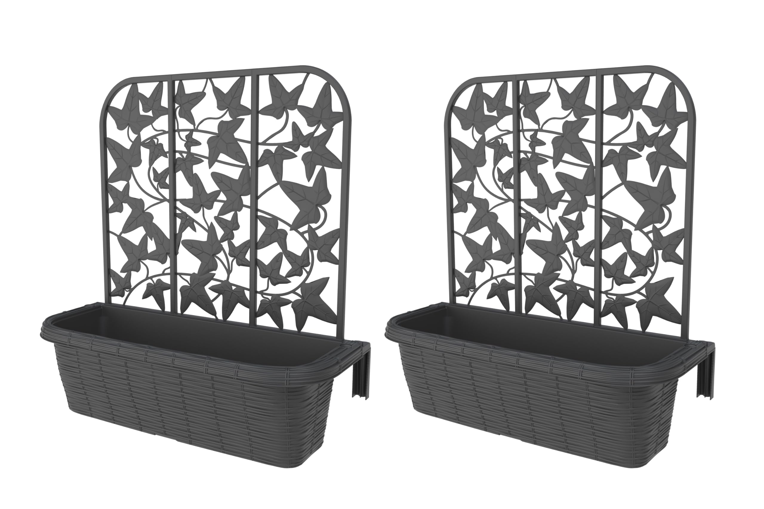 bama Lot de 2 jardinières Rondes