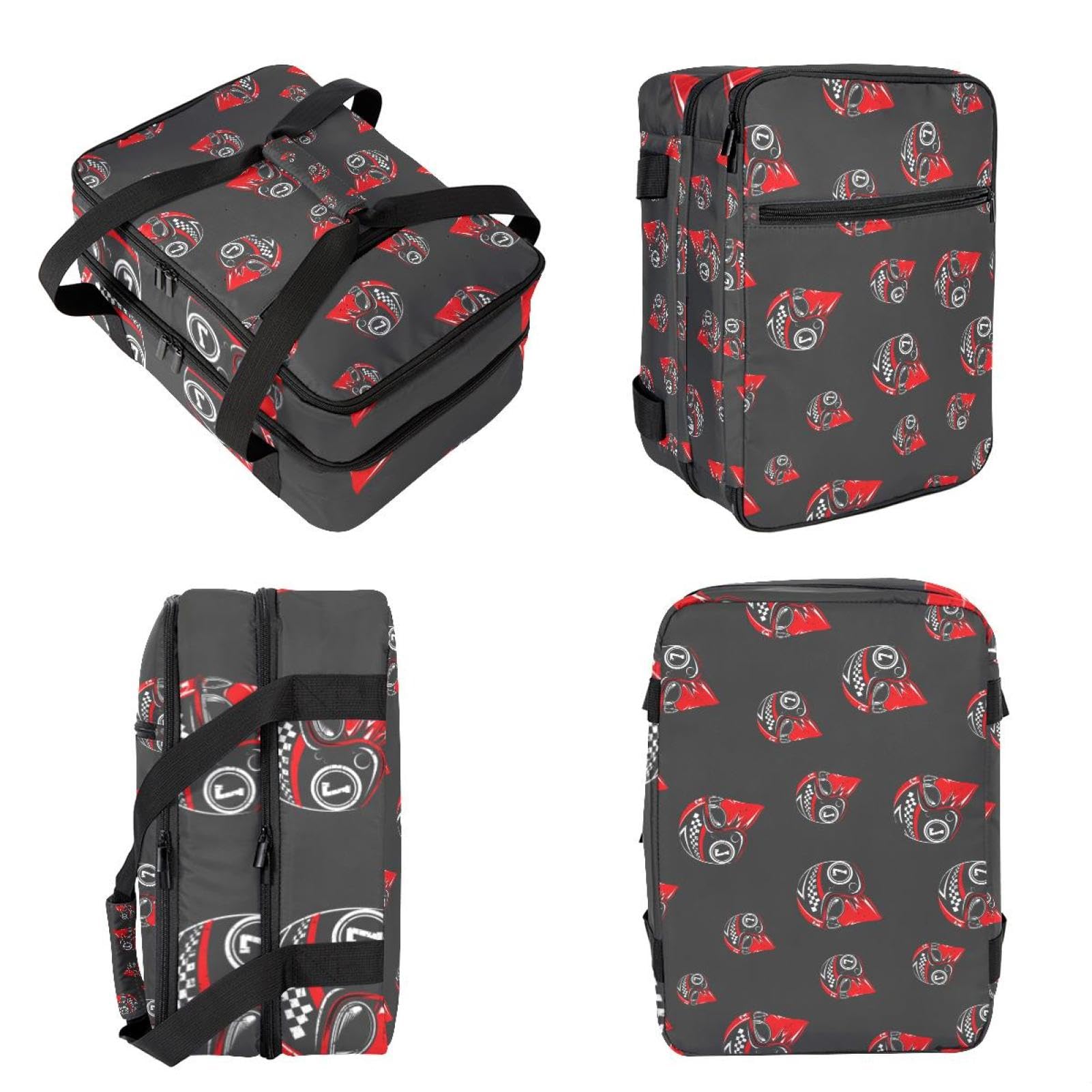 Grand sac à déjeuner isotherme pour homme et femme, double couche, étanche, étanche, réutilisable, sac fourre-tout pour le travail, l'école, le pique-nique, la plage, le camping, les voyages, motif