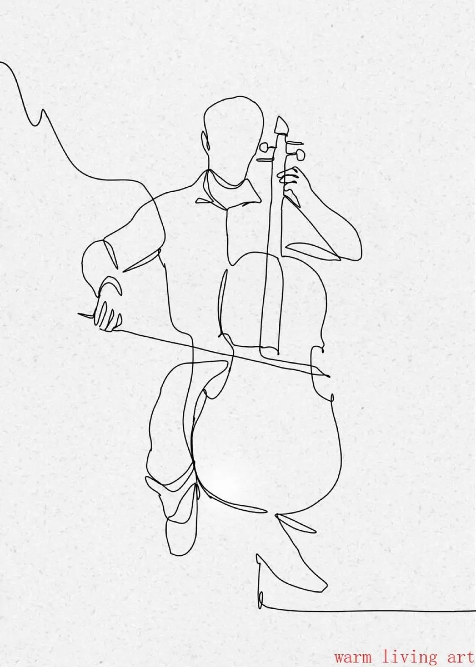 dsdsgog Linea di strumenti musicali nordici Pianoforte Clarinetto Pittura su tela Violino Chitarra Batterista Poster e stampe Arte della parete Decorazioni per la casa 40x60 cmx2 Senza cornice