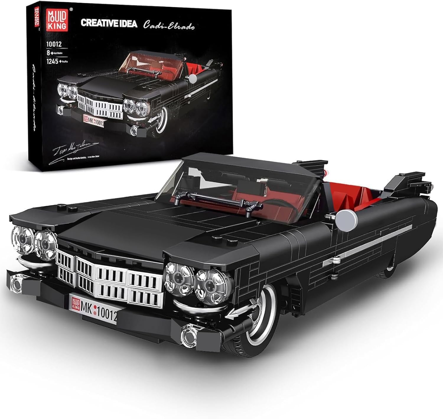 Mould King Sports Car Building Block Kits, MOC Racing Model Building Sets, Convertible Gifts for Kids Age 8+/Adults Collections Enthusiasts - 1,245 Pieces