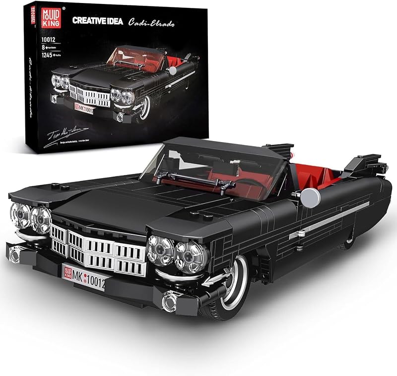 Mould King Sports Car Building Block Kits, MOC Racing Model Building Sets, Convertible Gifts for Kids Age 8+/Adults Collections Enthusiasts - 1,245 Pieces