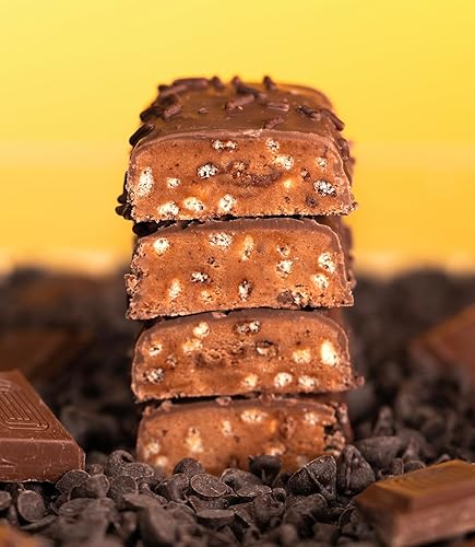 Miniatura 7 de Anabar Barra de proteínas, triple chocolate desperdiciado, la barra de caramelo llena de proteínas, sin alcoholes de azúcar, comida real,