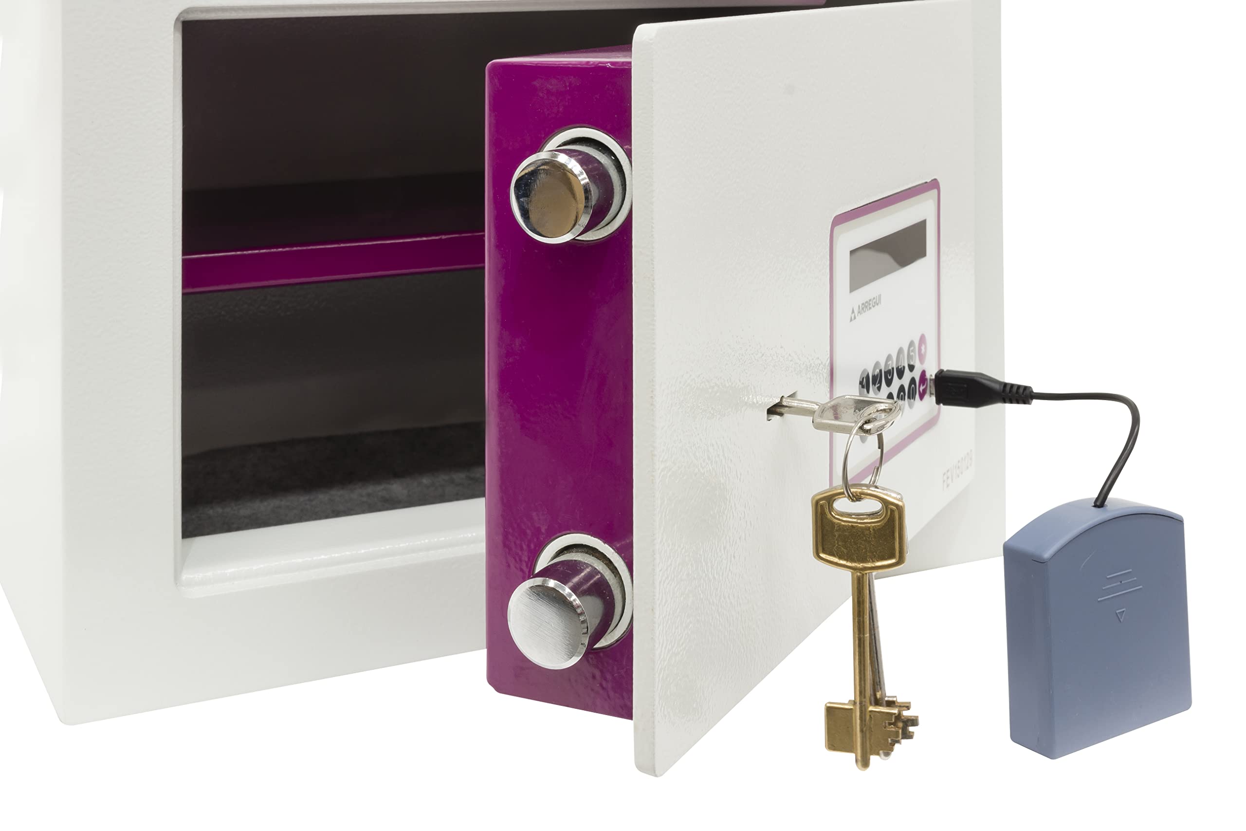 Cassaforte Arregui Evolution Con Tastiera E Chiave - 27L, Fessura Per Banconote, 30x38.5x30cm - Foto 11