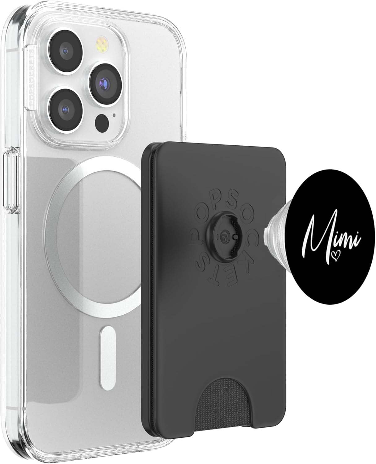 Mimi Heart Grandma Women Christmas Mother's Day PopSockets PopWallet for MagSafe