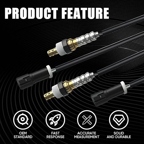 Miniatura 6 de DIRMATCH Sensor O2 de repuesto aguas arriba aguas abajo, 2 piezas, 15717, 15716, 15664, ZZC31, sensor de oxígeno compatible con Ford F150 F250