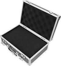 OSALADI Caixa De Mala De Viagem Ferramentas De Alça De Transporte Mala De Ferramentas De Metal Estojo De Alumínio Organizador De Ferramentas Estojo De Ferramentas De Metal Malas De Liga