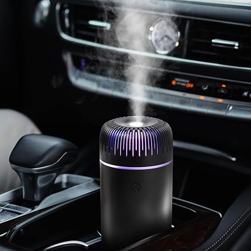 Generic Humidificador de coche aromaterapia difusor de aceite esencial USB niebla mini portátil para coche, hogar, oficina, dormitorio, 3.4 fl oz,
