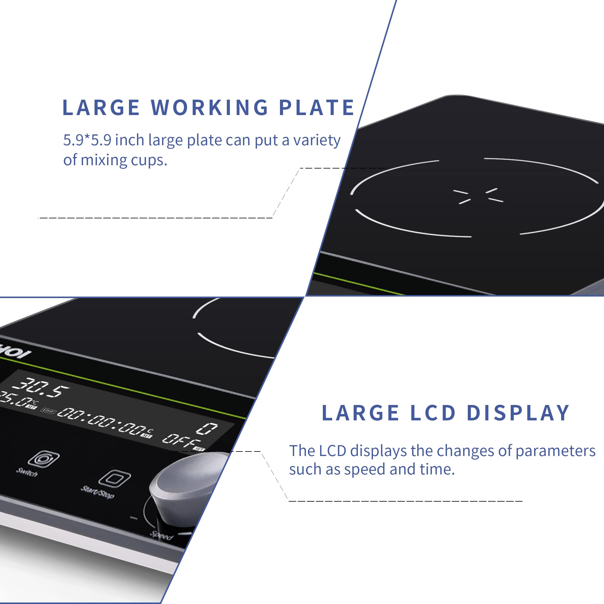 Magnetic Stirrer Plate - LCD Display -4 Magnetic Stirrer Plate - LCD Display -4