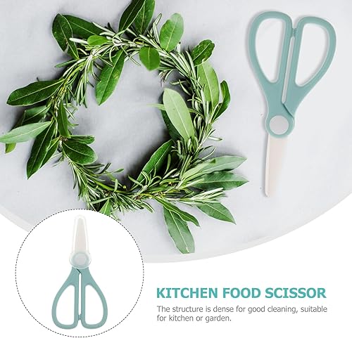 Miniatura 6 de Tijeras de cerámica, tijeras de cocina de cerámica para alimentos, tijeras de corte de jardín multifunción con tapa, tijeras de cerámica de