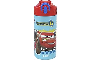 zak! Pixar Cars 3 Stainless Steel Kids Water Bottle