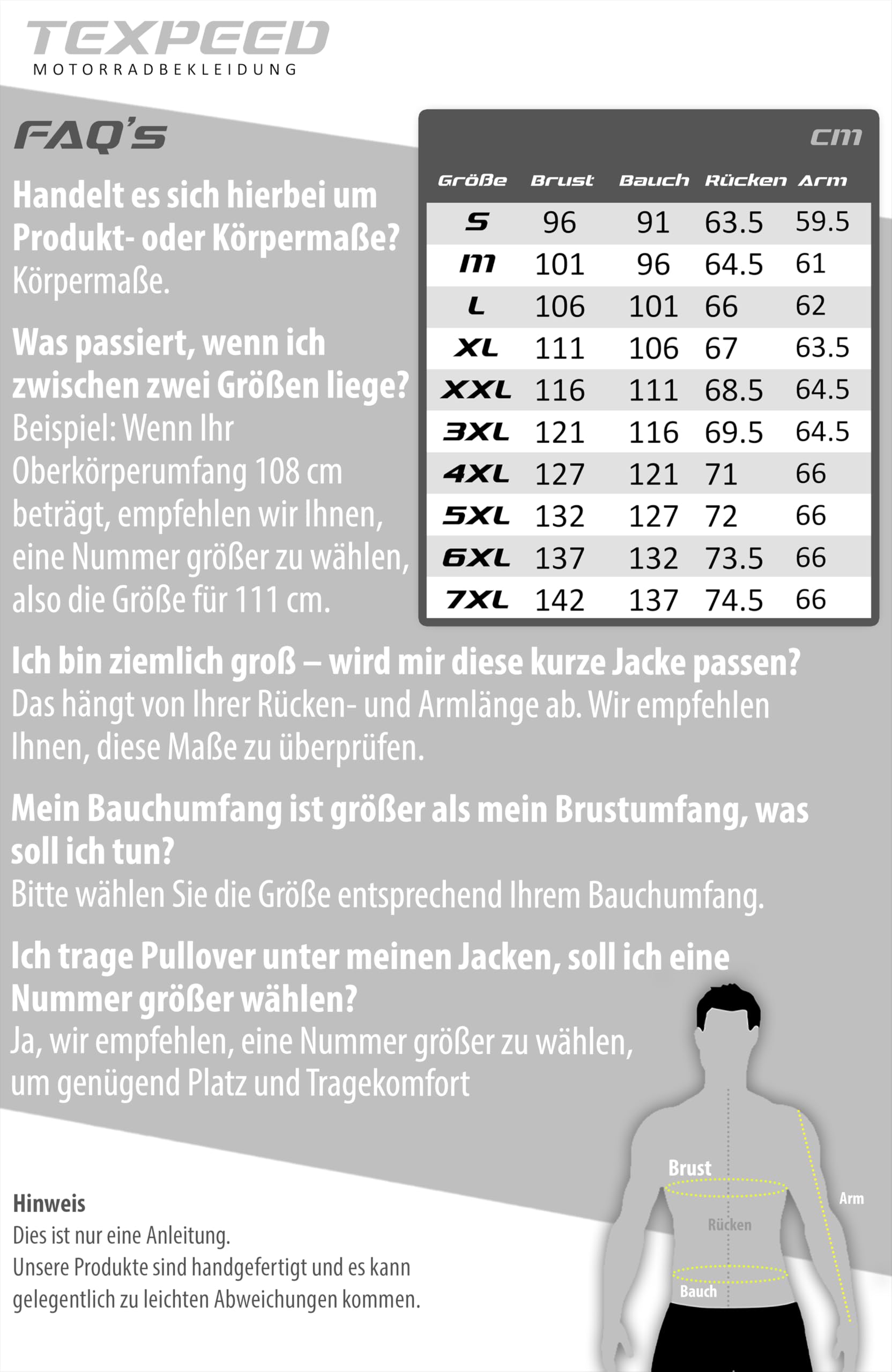 Texpeed Motorrad lederjacke herren mit protektoren - Braun Winter/Sommer Gesteppt echtleder Bikerjacke - Motorrad mit original biker rüstung gepanzert (EN 1621-1) Schutz XL