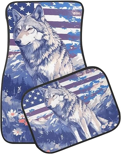 Miniatura 9 de Alfombrillas de látex de flores hippie resistentes a la abrasión, 4 piezas, para automóviles, SUV, pistas, accesorios de decoración de automóviles