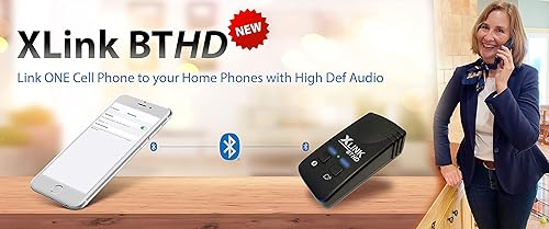 Miniatura 5 de Xtreme Technologies XLINK BT HD - Solo adaptador de teléfono celular Bluetooth de audio de alta definición a teléfono doméstico (un teléfono celular)